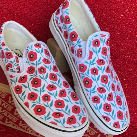 Vans Classic Slip-On Flowers True White WMNS - Picture 7 of 16